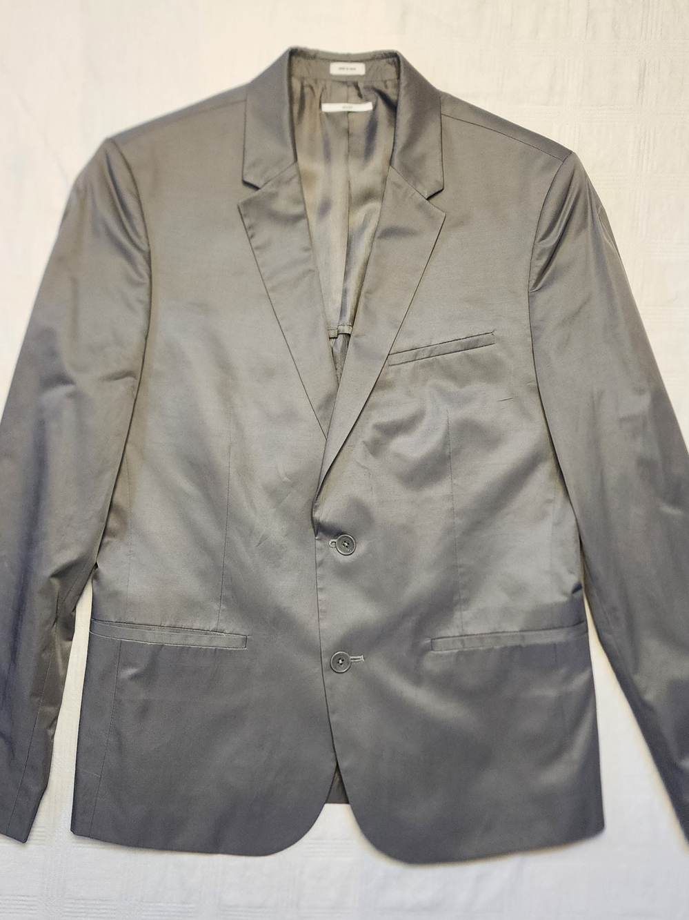 Calvin Klein Men's Grey Blazer Jacket - Size Large Regular (L)